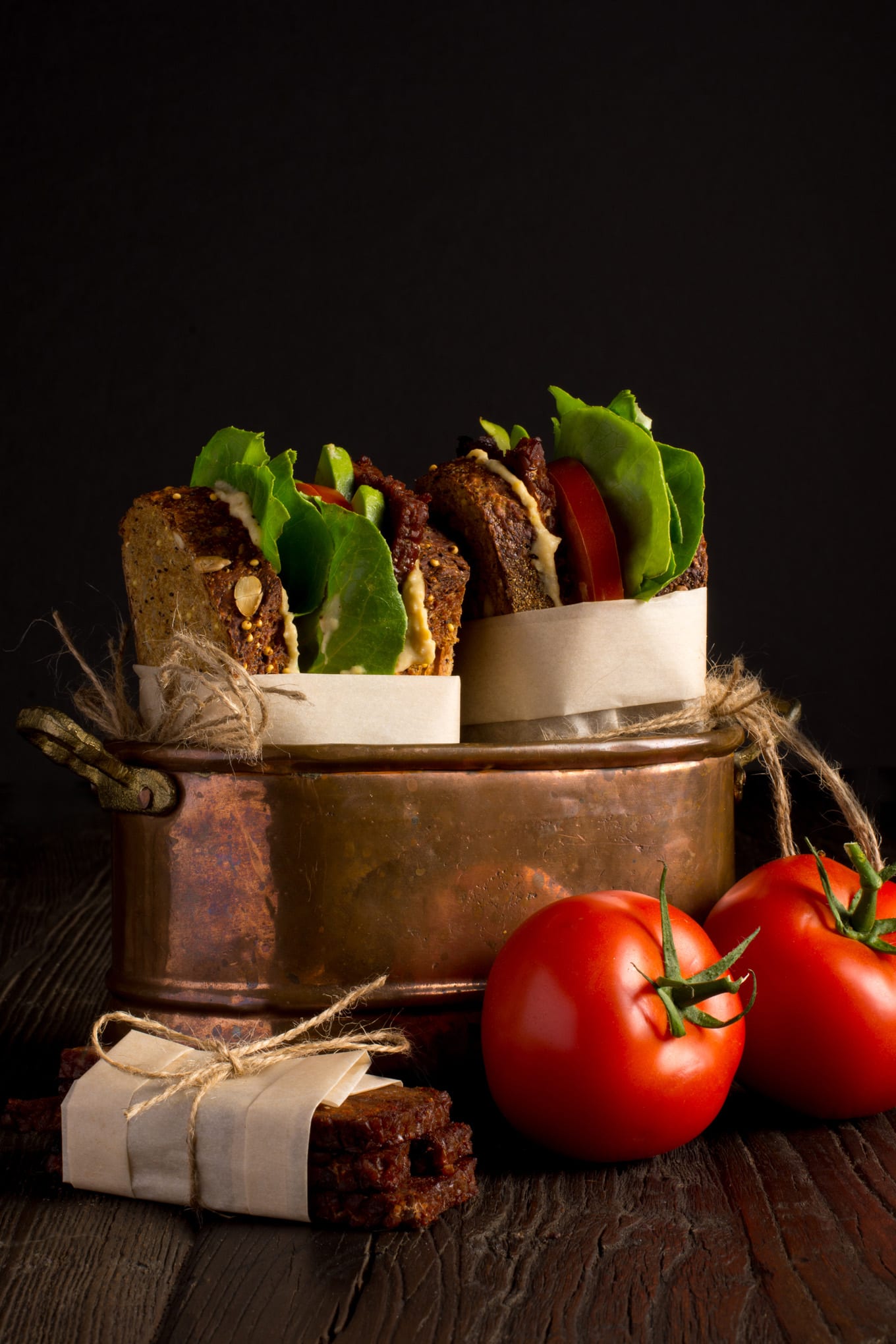 tempeh bacon breakfast sandwich