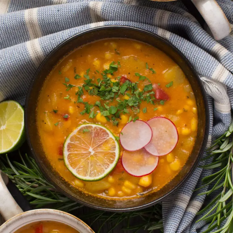 Creamy Vegan Corn Chowder - Planted and Picked