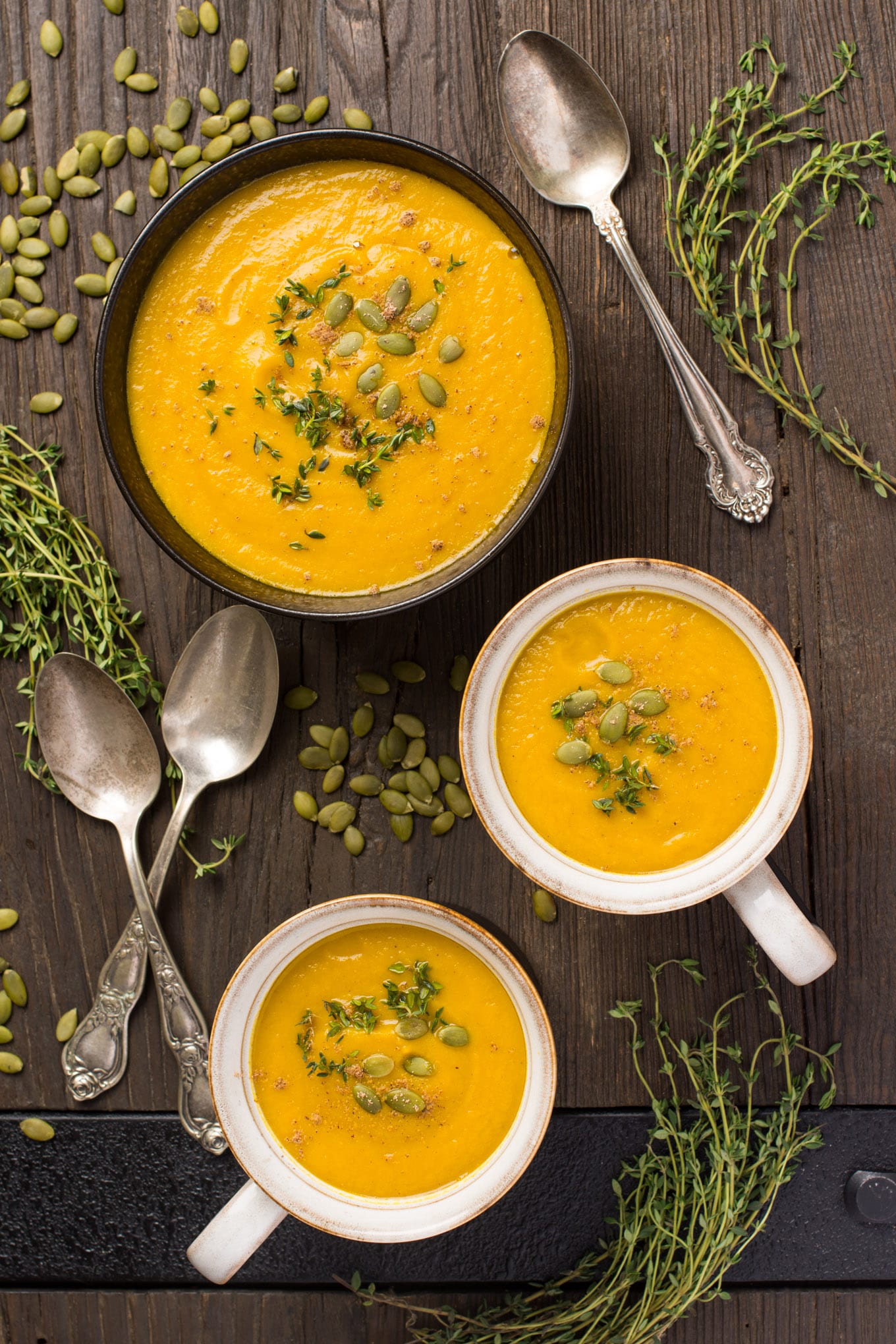 roasted squash and pear soup