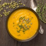 roasted squash and pear soup