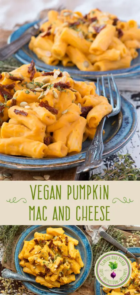vegan pumpkin mac and cheese - pinterest post