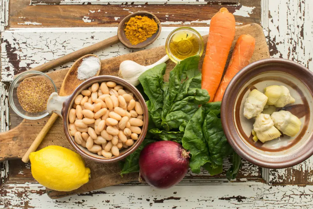 recipe ingredients on cutting board