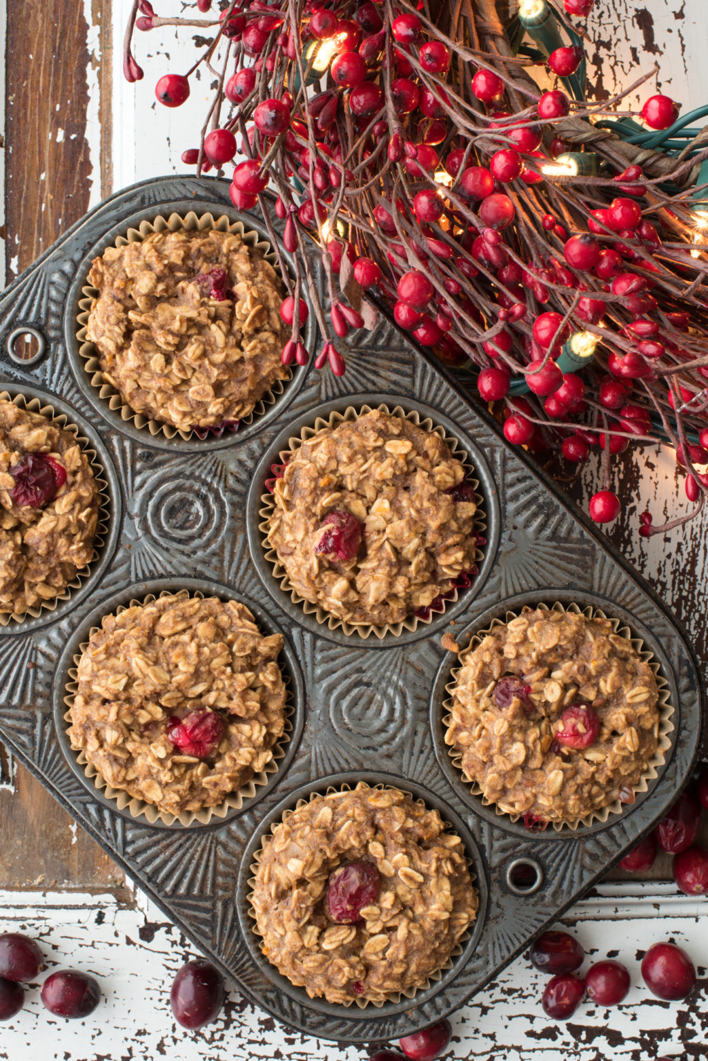 Oatmeal Cranberry Muffins Recipe - Planted And Picked