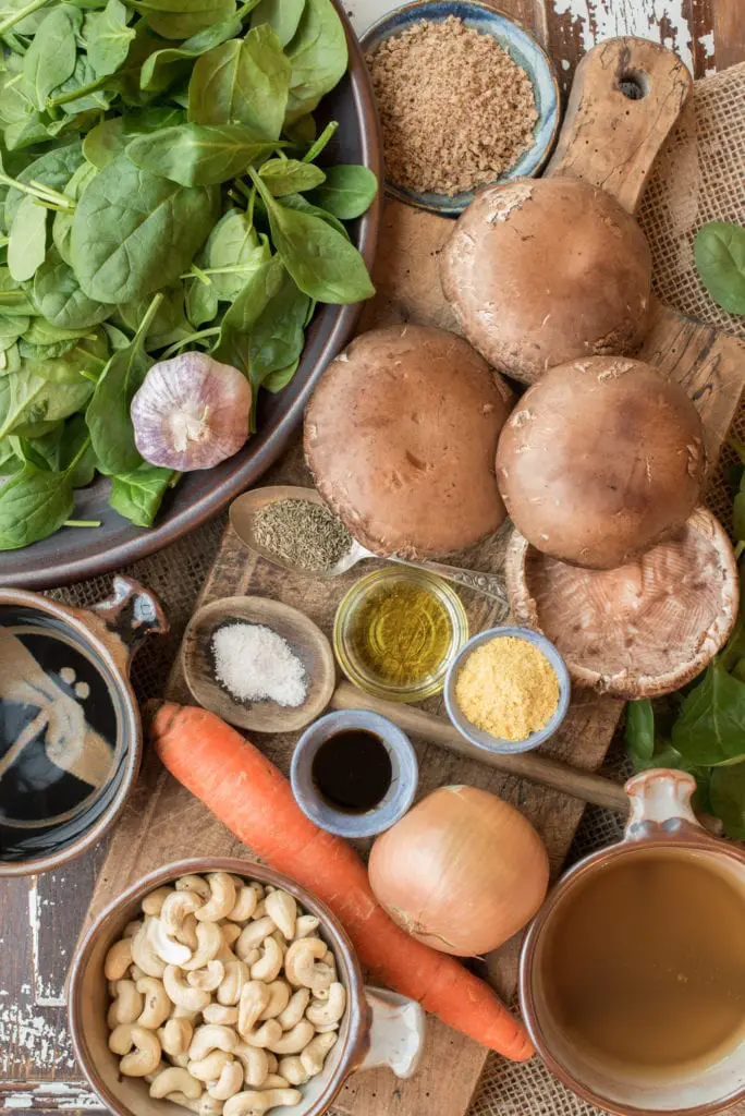 recipe ingredients on cutting board