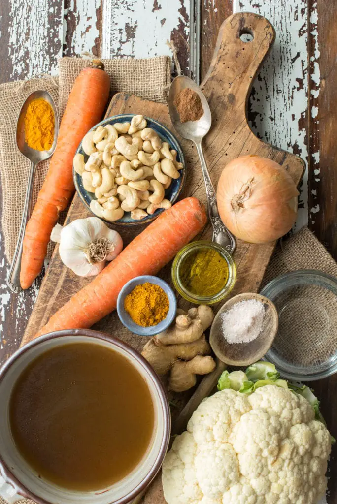 recipe ingredients on cutting board