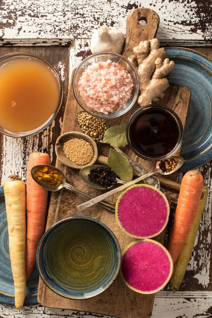 recipe ingredients on cutting board