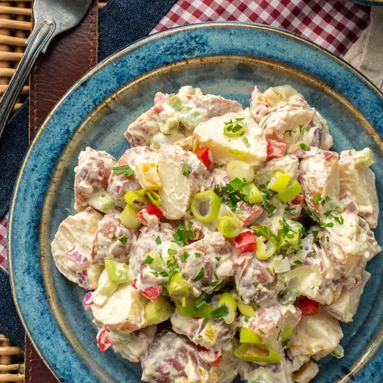 potato salad on plate