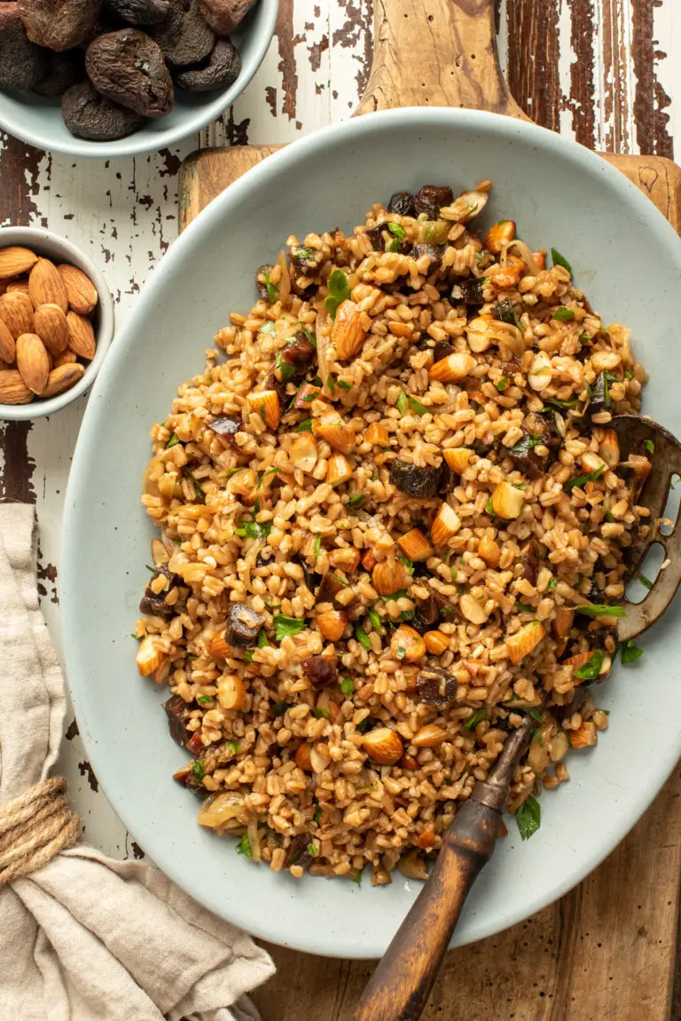 Wholesome and Healthy Farro Salad - Planted and Picked