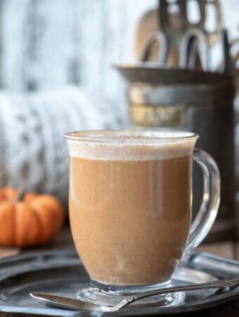 maple pumpkin spice latte in mug