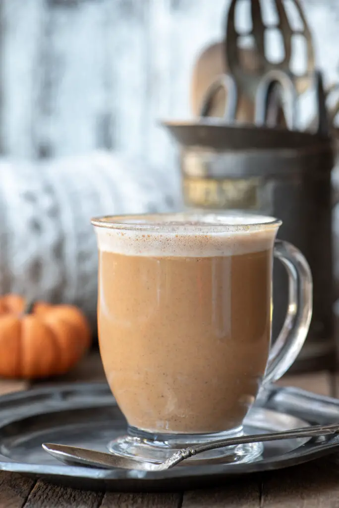 maple pumpkin spice latte in mug