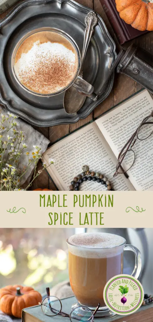 maple pumpkin spice latte - pinterest image