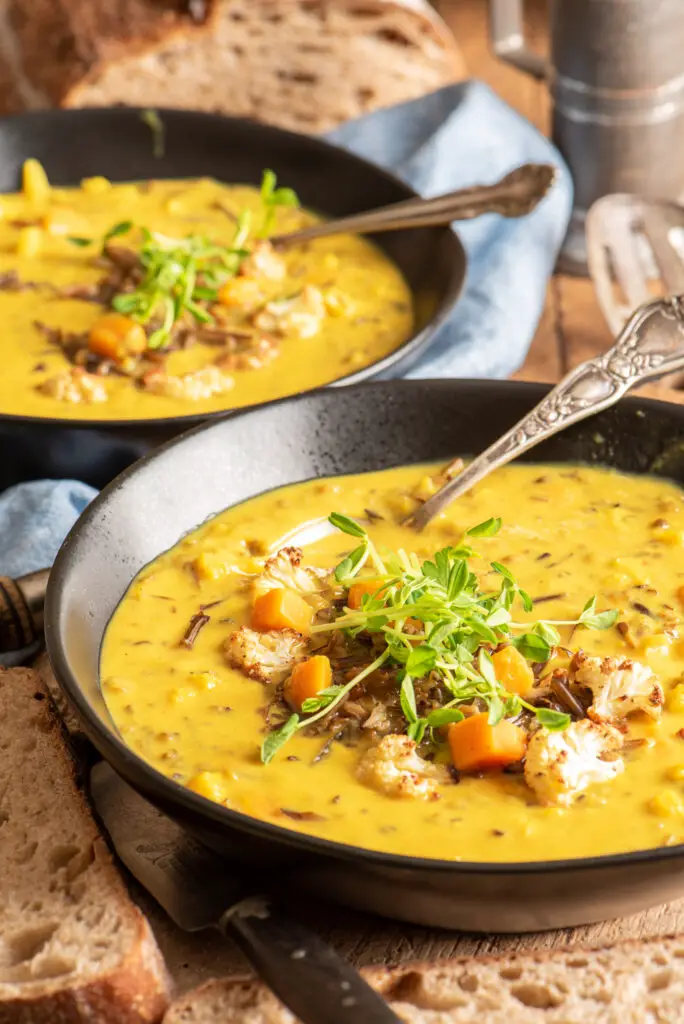 soup in bowls