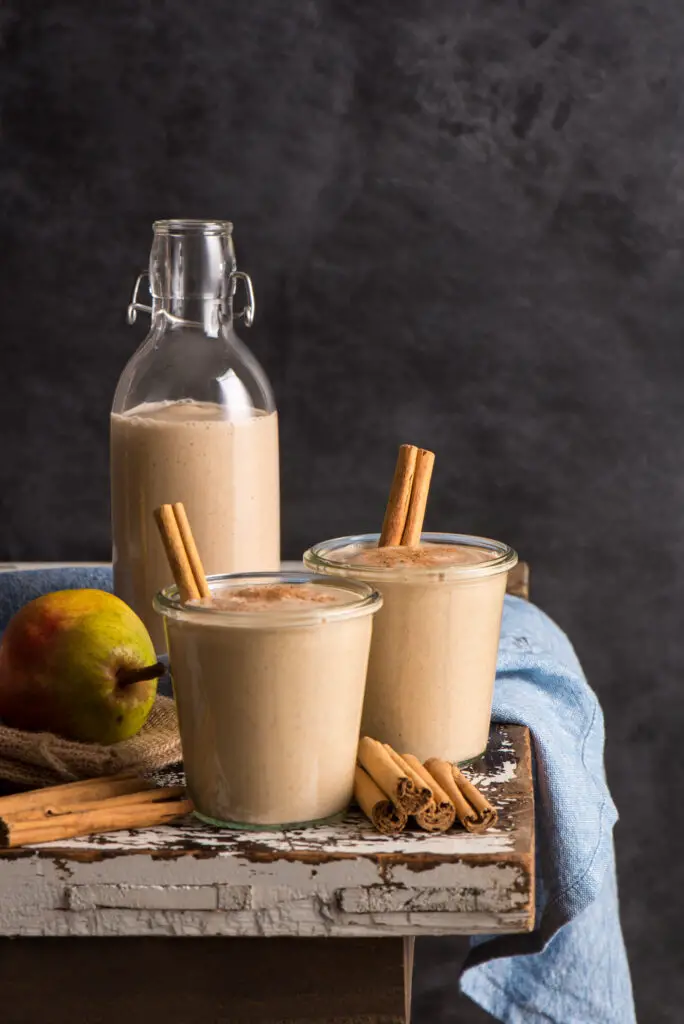 smoothie in jars and bottle